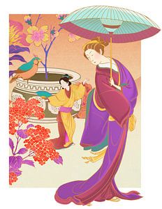Colourful Japan - a Collage von Marja van den Hurk