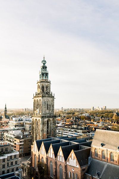 View of the Martini Tower in the city of Groningen | Groningen City Centre by Michelle Wever