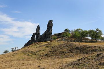 De Teufelsmauer tussen Neinstedt en Weddersleben in het Harzgebergte van Karina Baumgart