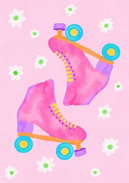 Rolschaatsen Roze van Baroo Bloom