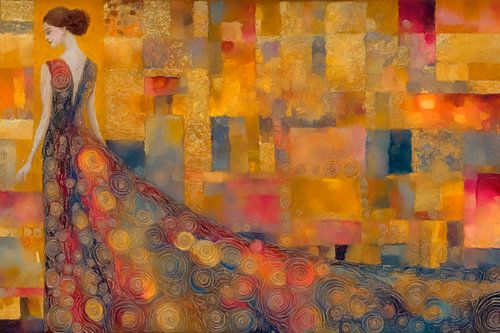 Frau in verziertem Kleid von Whale & Sons