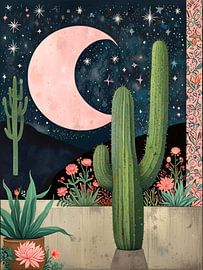 Kaktusblüten bei Nacht