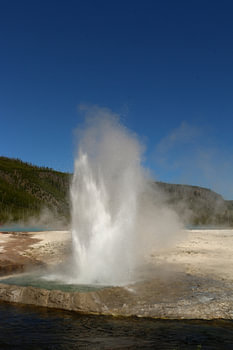 Wasserspeiender Geysir