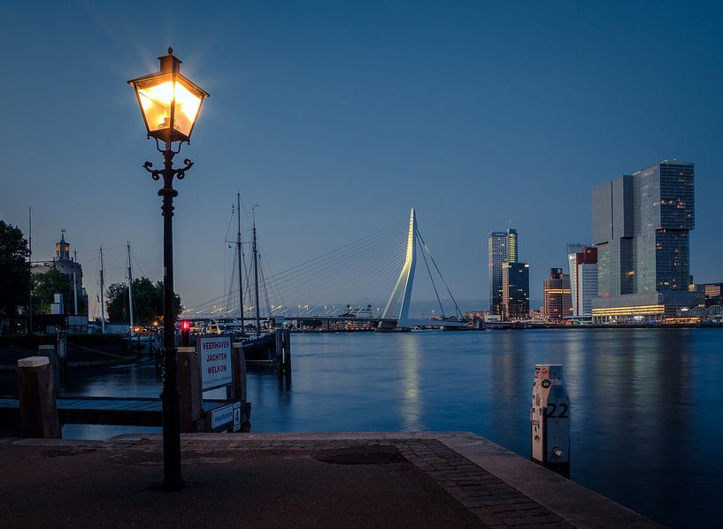 Veerhaven, Rotterdam avec vue sur kop van zuid et Erasmusbrug, Rotterdam par Robbert van Rijsewijk