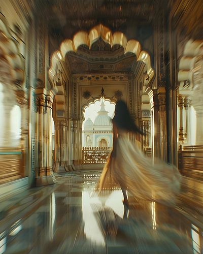 Courir dans le temple