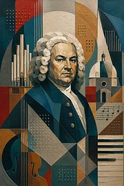 Gemälde von Johann Sebastian Bach. von Johannes