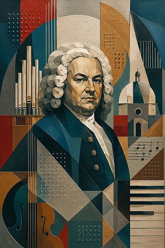 Johann Sebastian Bach schilderij.
