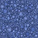 Bos bloemen - Blauw modern schilderij van Studio Hinte thumbnail