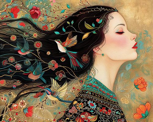 Dreaming in Floral Symphony