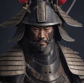 Portrait of a 19th-century Samurai. by Brian Morgan