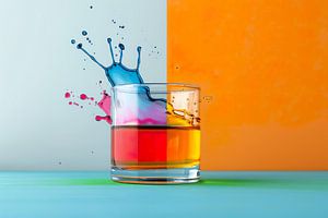 kleurrijk alcohol glas whisky