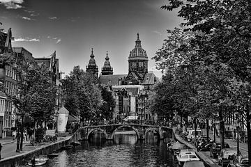 Amsterdam in zwart-wit van Apple Brenner