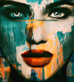 Just Face 897 - Blue Green by Team W 32 Gallery
