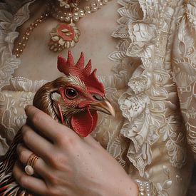 Die Dame mit Huhn von Uncoloredx12