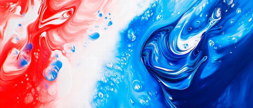 Kleurrijk abstract schilderij van Poster Art Shop