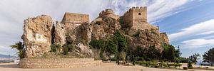 Panorama (3:1) du château de Salobreña, Espagne