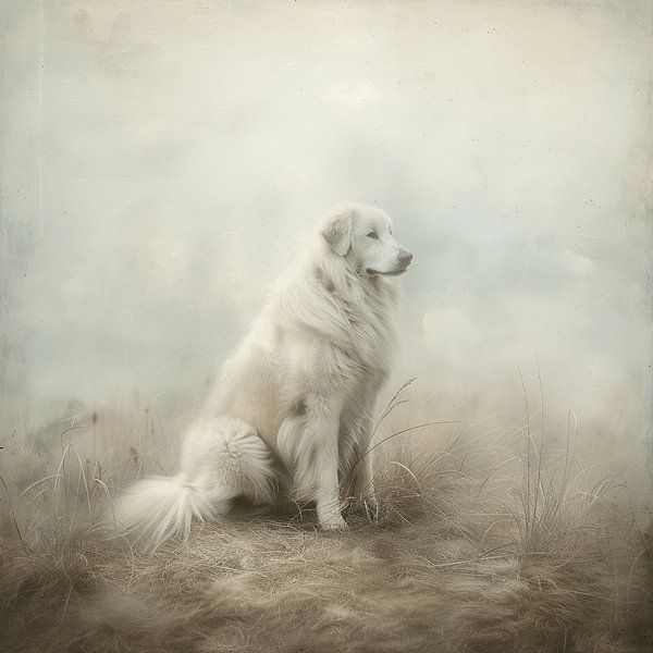 Le chien de montagne des Pyrénées dans sa splendeur d'antan par Karina Brouwer