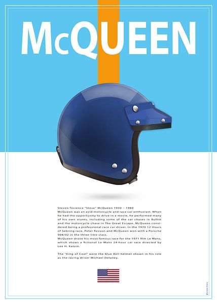 Steve McQueen Helm von Theodor Decker