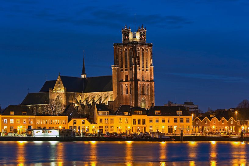 Nachtaufnahme Grote Kerk Dordrecht von Anton de Zeeuw