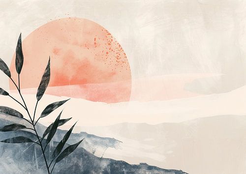 Paysage Japandi formes