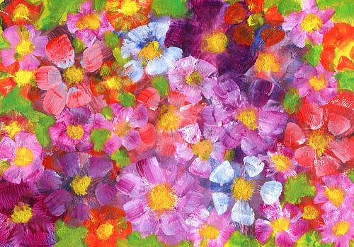 Jardin d'été abstrait