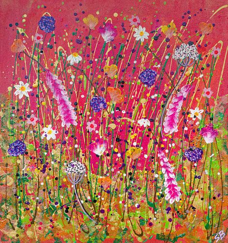 Wildbloemen in bloei van Suzette Bakker