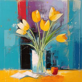 Flower Vessel Harmony by Art Lovers