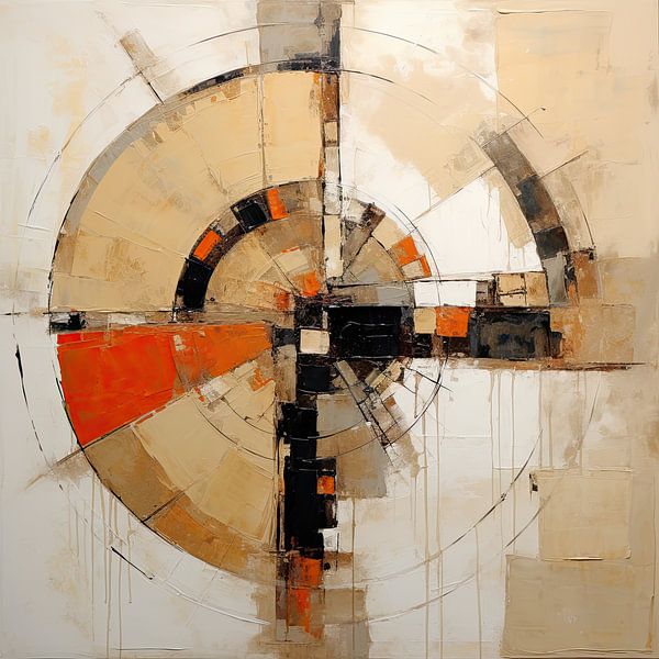 Moderne Vorm van Abstract Schilderij