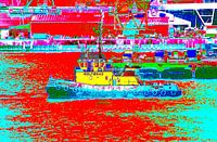 Tugboat in the port of Hamburg