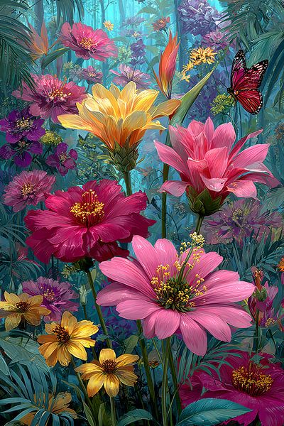 exotische Blumen im Regenwald von Egon Zitter