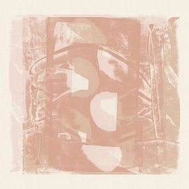 Art abstrait minimaliste « Japandi » empreint de sérénité sur Art minimaliste abstrait