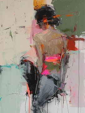 Figurative portrait, modern and abstract by Carla Van Iersel