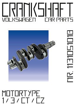 Volkswagen krukas 1131051018 versie 1 van TAAIDesign