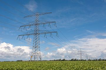 Electricity pylons Groningen by Richard Wareham