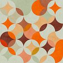 Mid Century Bauhaus Modern Kreisformen in Mint von Ana Rut Bre Miniaturansicht