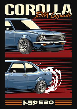 Toyota Corolla E20 JDM Car by Adam Khabibi