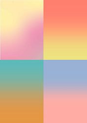 Kleurexplosie overlay, contemporary art.