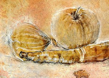 Ingrediënten voor het stilleven in de keuken van Claudia Gründler