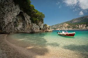 Türkisfarbener Strand in Griechenland von Edwin Mooijaart