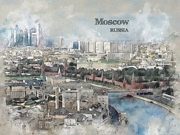 Moskau van Printed Artings