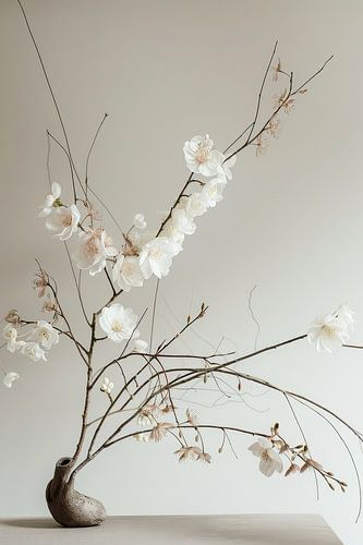 Minimalistische stillevenfotografie Japandi stijl