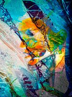 Het gele abstracte hoofd