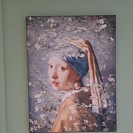 Kundenfoto: Mädchen mit Mandelblüte von Evavisser, als artframe