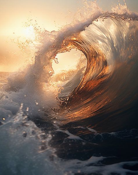 Schönheit des Ozeans von fernlichtsicht