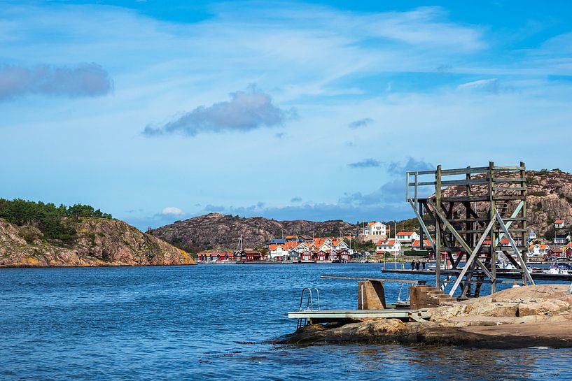View of the town Fjällbacka in Sweden by Rico Ködder