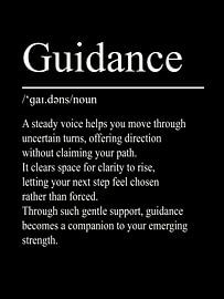 Guidance Definition - Black by WordsThatInspire