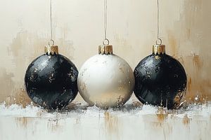 Atmosphärische Weihnachtsdekoration Kugeln