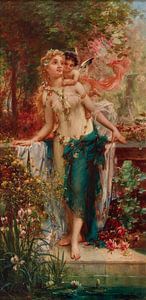 Un moment de tendresse, Hans Zatzka. sur Atelier Liesjes