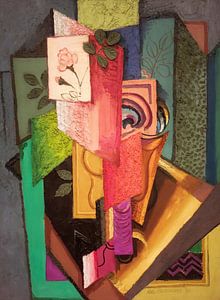 Antonín Procházka - Stillleben - Rosenstrauß (1921)