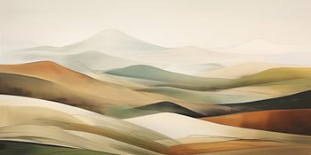 Paysage abstrait de colline #7